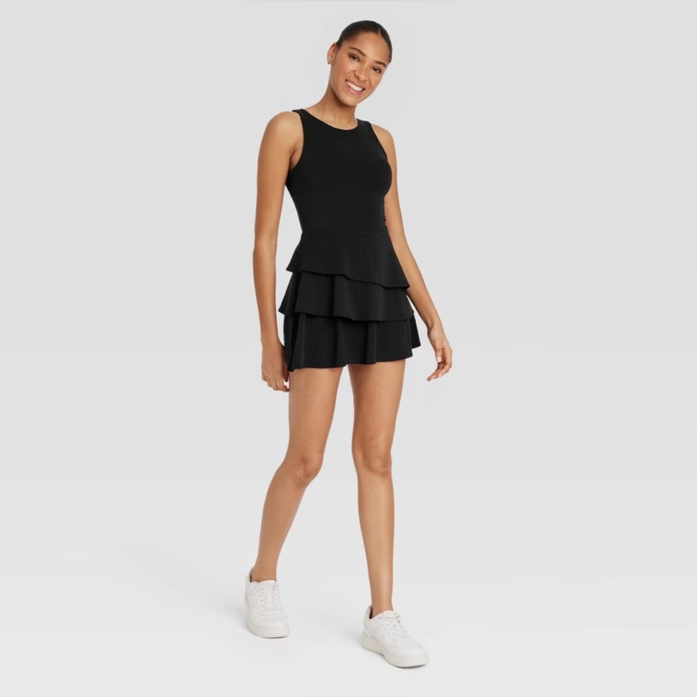 Women's Knit Highneck Layered Active Dress - JoyLab